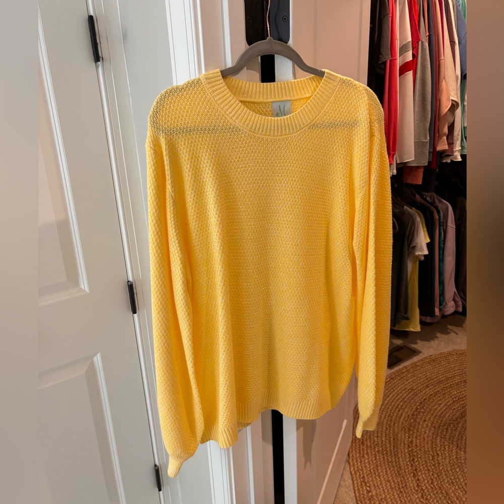 Yellow Sweater Top